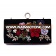 zm41773c autumn lady bag knit female handbag flower woman wedding bags