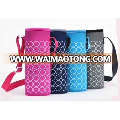 2015 Cute series foldable neoprene cooler bag,bottle cooler bag